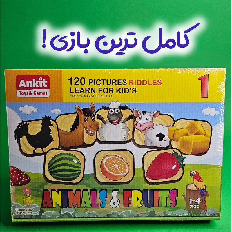 بازی آموزشی مدل هوش چین میوه و حیوانات