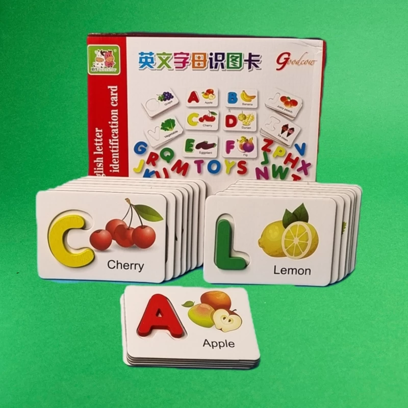 فلش کارت چوبی حروف انگلیسی