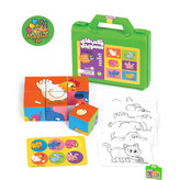 بازی آموزشی و سرگرمکننده مکعب 6 در 1 با طرح حیوانات برای کودکان